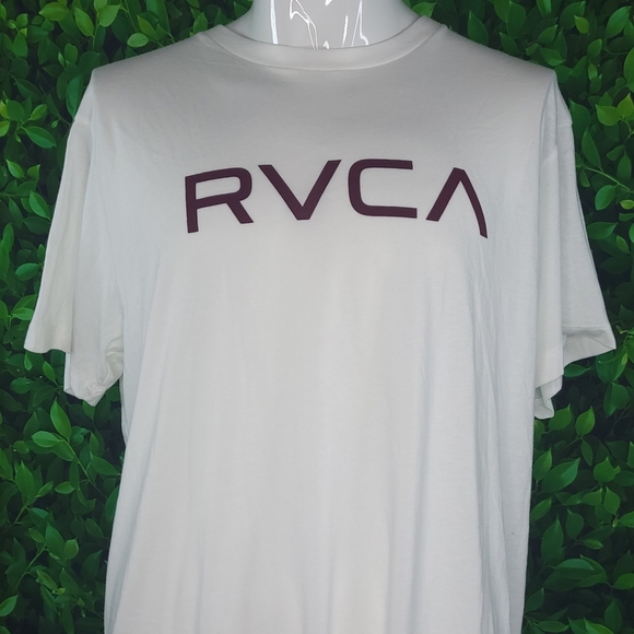 RVCA Men's White Vintage Dye Slim Fit T-Shirt - Size: 2X- NWT - Picture 2 of 8